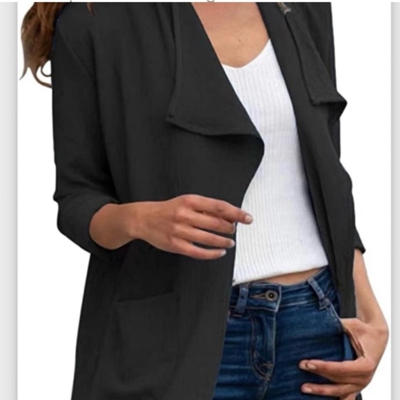 NWT- Epic Threads Open Front Black Cardigan - Picture 1 of 8